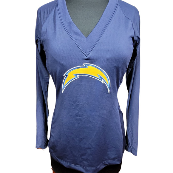 Los Angeles Chargers NFL Blue Top Size XL with Built in Bra nwot - Picture 3 of 6